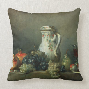 Stillleben mit Trauben und Granatäpfeln, 1763 (Öl Kissen