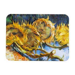 Stillleben mit vier Sonnenblumen Van Gogh Vincent Magnet