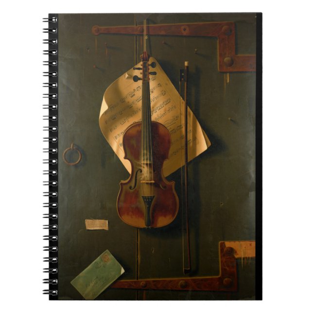 Stillleben mit Violine Notizblock (Vorderseite)