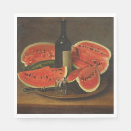 Stillleben mit Wassermelonen (von Constantin Stahi Serviette