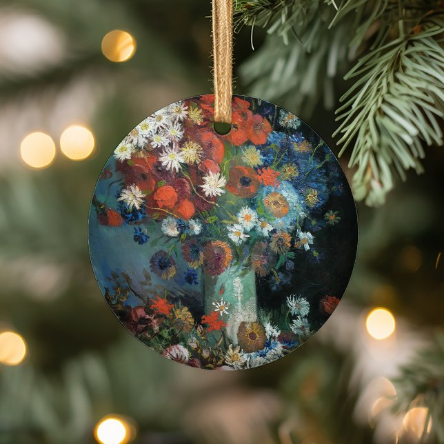 Stillleben mit Wiese-Blume | Vincent van Gogh Keramik Ornament (Von Creator hochgeladen)