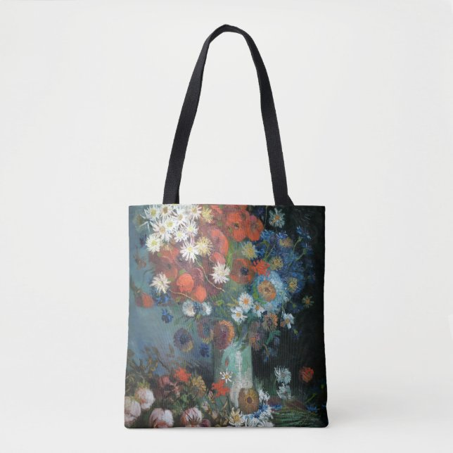 Stillleben mit Wiese-Blume | Vincent van Gogh Tasche (Vorderseite)