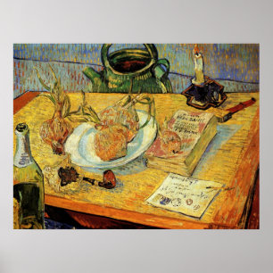 Stillleben mit Zeichenbrett von Vincent van Gogh Poster