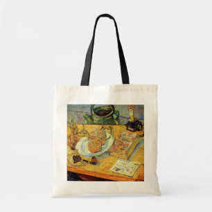Stillleben mit Zeichenbrett von Vincent van Gogh Tragetasche