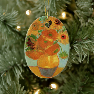 Stillleben mit zwölf Sonnenblumen von Vincent van Keramik Ornament