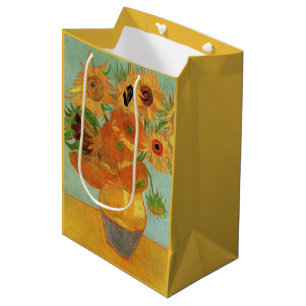 Stillleben mit zwölf Sonnenblumen von Vincent van Mittlere Geschenktüte