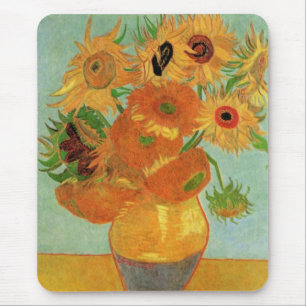 Stillleben mit zwölf Sonnenblumen von Vincent van Mousepad