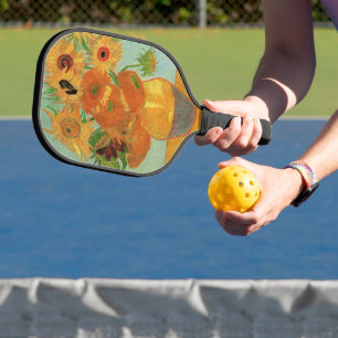 Stillleben mit zwölf Sonnenblumen von Vincent van Pickleball Schläger