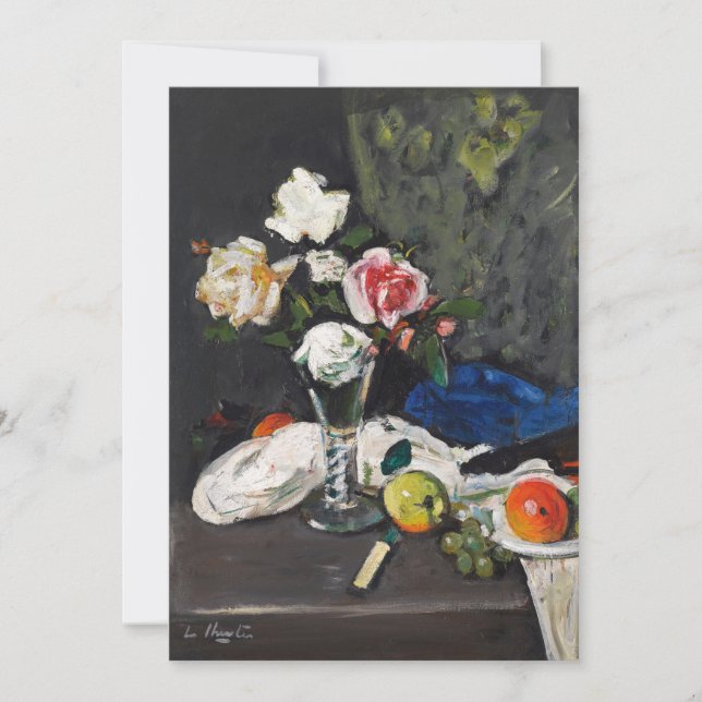 Stillleben Obst und Rose | George Leslie Hunter (Vorderseite)