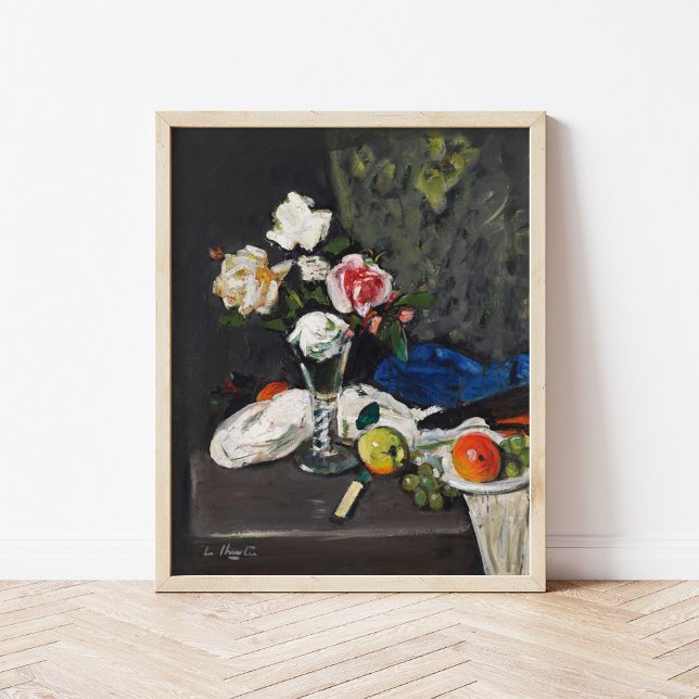 Stillleben Obst und Rose | George Leslie Hunter Poster (Von Creator hochgeladen)
