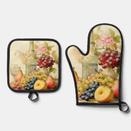 Stillleben Ofenhandschuh & Topflappen-Set