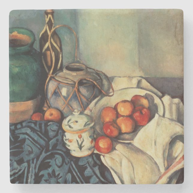Stillleben Pauls Cezanne | mit Äpfeln, 1893-94 Steinuntersetzer (Vorderseite)