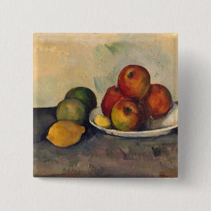 Stillleben Pauls Cezanne mit Äpfeln, c.1890 Button