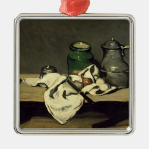 Stillleben Pauls Cezanne   mit einem Kessel, Ornament Aus Metall