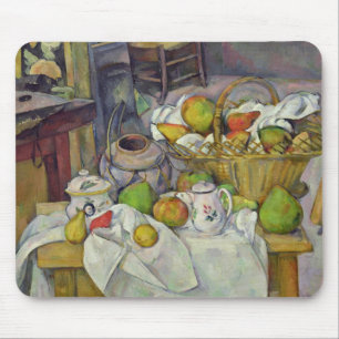 Stillleben Pauls Cezanne   mit Korb, 1888-90 Mousepad