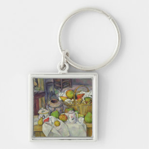 Stillleben Pauls Cezanne   mit Korb, 1888-90 Schlüsselanhänger