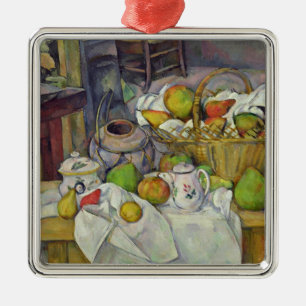 Stillleben Pauls Cezanne mit Korb, 1888-90 Silbernes Ornament