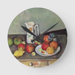 Stillleben Pauls Cezanne   Paul Cezanne   mit Runde Wanduhr