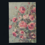 Stillleben, Rose des Vargemont | Renoir Geschirrtuch<br><div class="desc">Still Life,  Rose von Vargemont (1882) von dem französischen Impressionisten Pierre-Auguste Renoir. Das Kunstbild zeigt ein abstraktes impressionistisches Stillleben von Rose. Verwenden Sie die Entwurfstools,  um einen benutzerdefinierten Text hinzuzufügen oder das Bild zu personalisieren.</div>