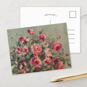Stillleben, Rose des Vargemont   Renoir Postkarte
