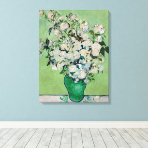 Stillleben Rose in einer Vase von Vincent van Gogh Leinwanddruck
