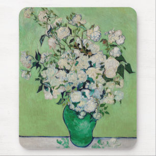 Stillleben Rose in einer Vase von Vincent van Gogh Mousepad