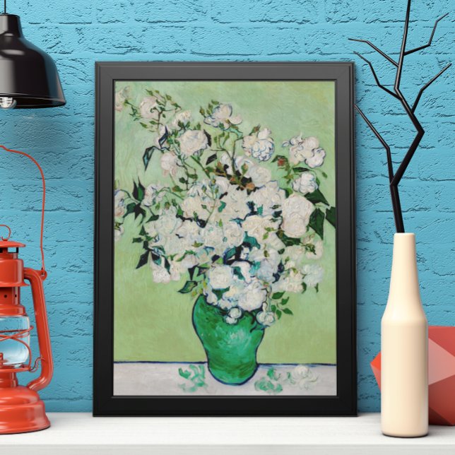 Stillleben Rose in einer Vase von Vincent van Gogh Poster (Von Creator hochgeladen)