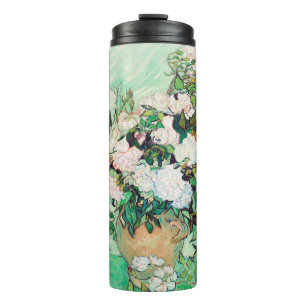 Stillleben Rosen in einer Vase von Vincent van Gog Thermosbecher