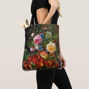 Stillleben Rosen und Erdbeeren von Otto Ottesen Tasche