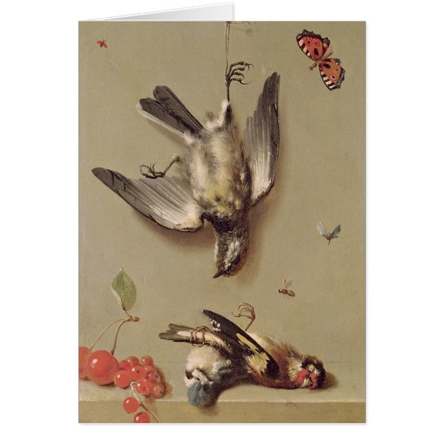 Stillleben toten Vögel und der Kirschen, 1712 (Vorne)