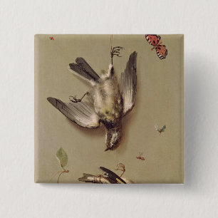 Stillleben toten Vögel und der Kirschen, 1712 Button