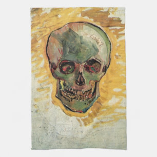Stillleben Totenkopf von Vincent van Gogh Küchentuch