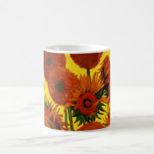Stillleben-Vase mit 15 Sonnenblumen Vincent van Go Kaffeetasse