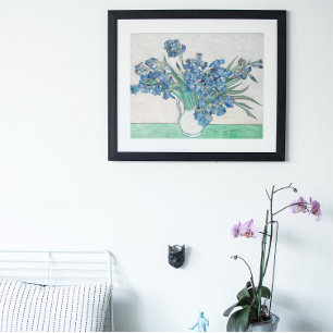 Stillleben: Vase mit Iren von Vincent van Gogh Poster