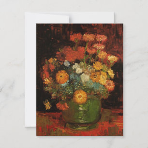 Stillleben-Vase mit Zinnien von Vincent van Gogh