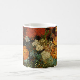 Stillleben-Vase mit Zinnien von Vincent van Gogh Kaffeetasse