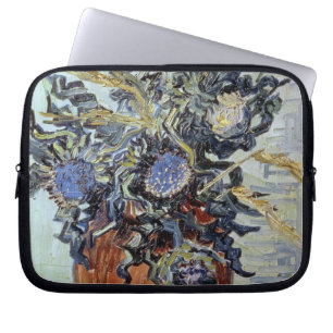 Stillleben Vincent van Goghs mit Disteln, 1890 Laptopschutzhülle