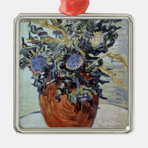 Stillleben Vincent van Goghs   mit Disteln, 1890 Silbernes Ornament