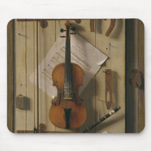 Stillleben, Violine und Musik Mousepad