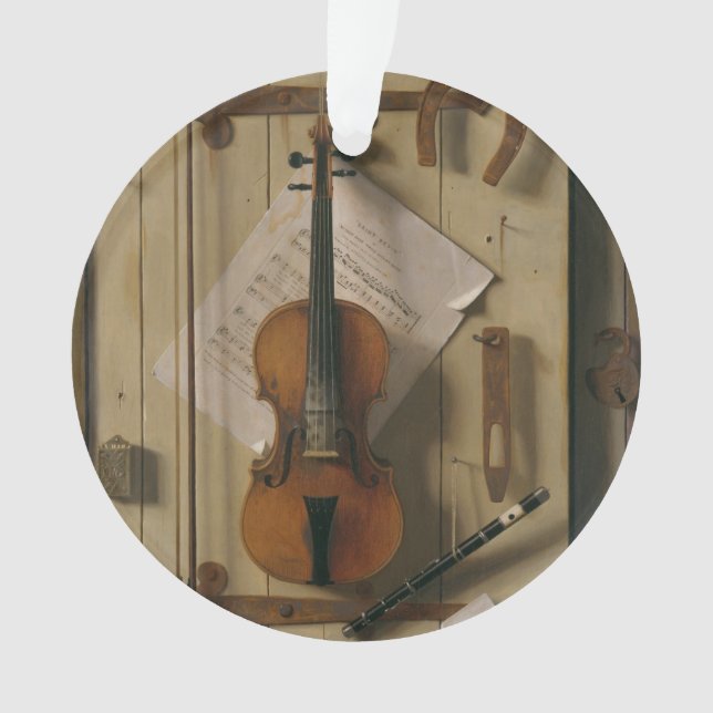 Stillleben, Violine und Musik Ornament (Vorderseite)