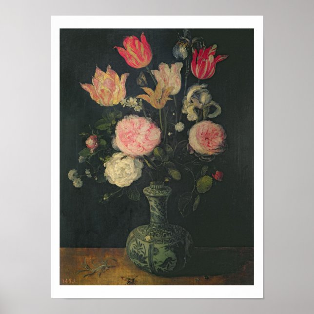 Stillleben von Blume Poster (Vorne)