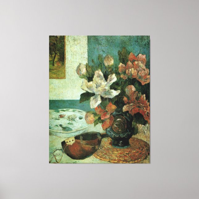 Stillleben von Paul Gauguin Leinwanddruck (Vorderseite)