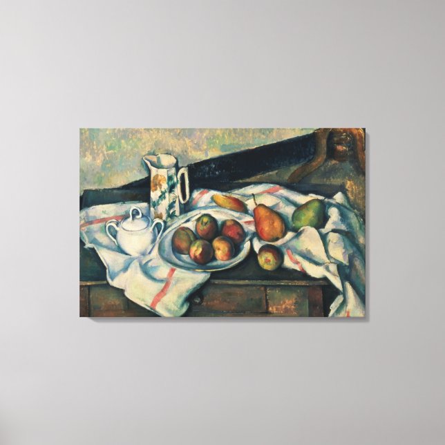 Stillleben von Pfirsichen und Birnen, 1888-1990 Leinwanddruck (Vorderseite)
