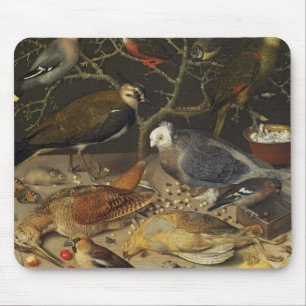 Stillleben von Vögeln und von Insekten, 1637 Mousepad