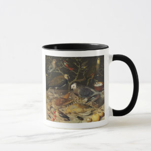 Stillleben von Vögeln und von Insekten, 1637 Tasse