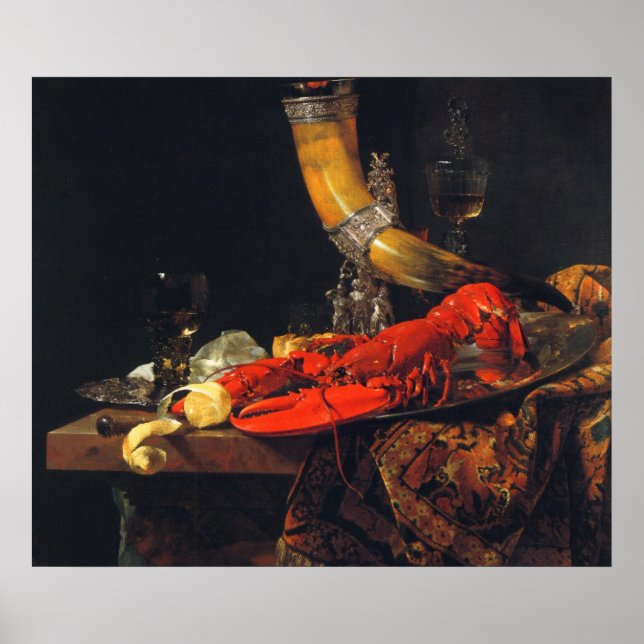 Stillleben von Willem Kalf Poster (Vorne)