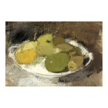 Stilllebenmalerei mit Obst