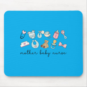 Stillnachtschwester Doodle Postpartum Bär Mutter Mousepad