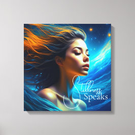 Stillness spricht | Meditation Celestie Art Leinwanddruck