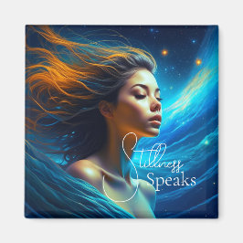 Stillness spricht | Meditation Celestie Art Magnet